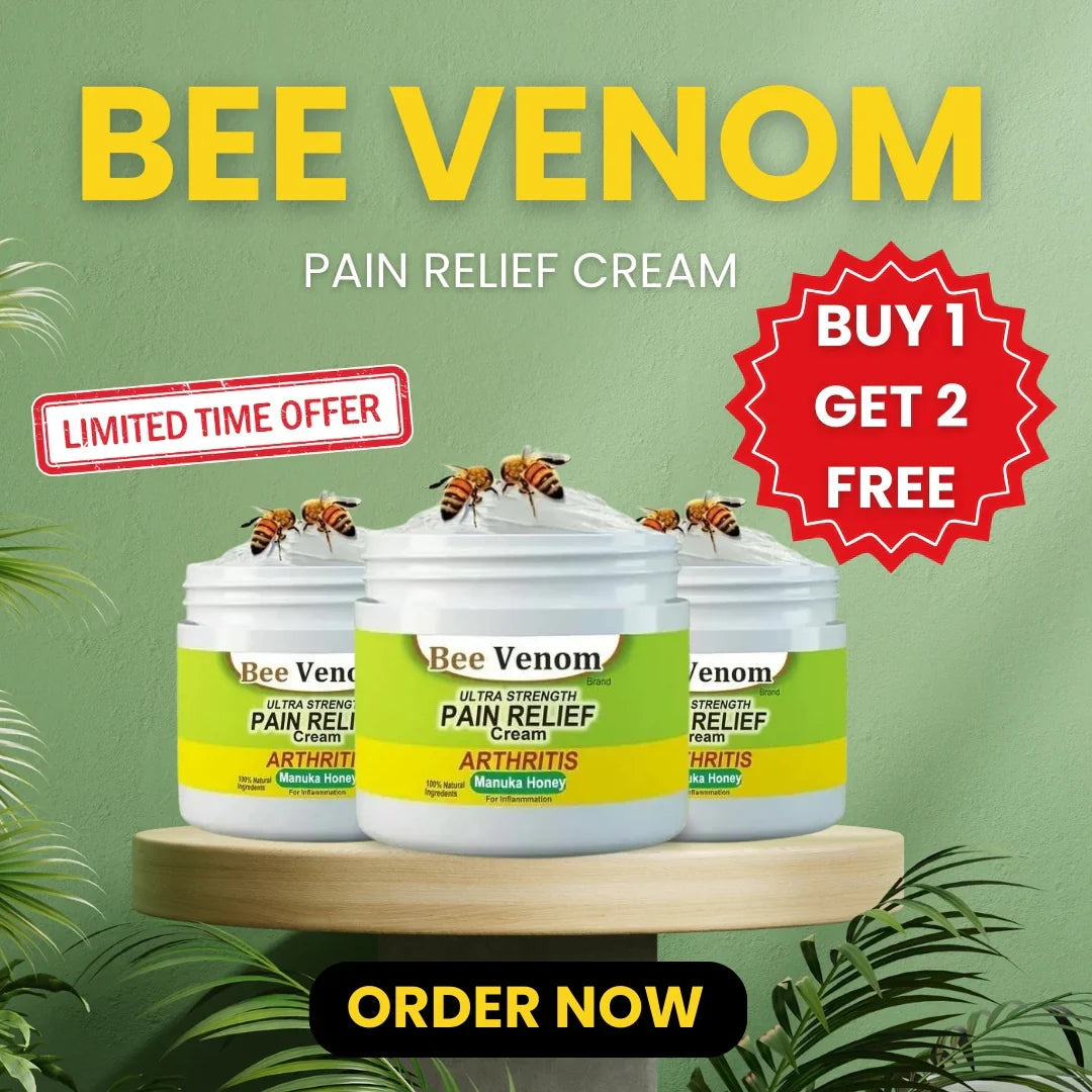 (Pack of 3) BeeTherapy™ #1 Bee Venom Pain Relief Cream | Buy 1 Get 1 Free 🔥