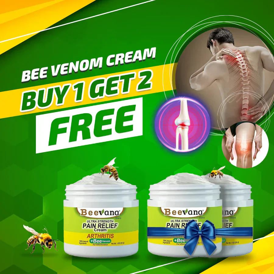 (Pack of 3) BeeTherapy™ #1 Bee Venom Pain Relief Cream | Buy 1 Get 1 Free 🔥